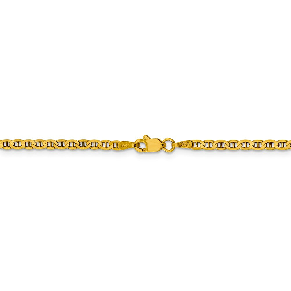 FJC Finejewelers 14 kt Yellow Gold 2.4mm Flat Anchor Chain