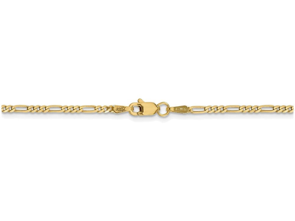 FJC Finejewelers 24 Inch 14k Yellow Gold 1.80mm Flat Figaro Chain Necklace