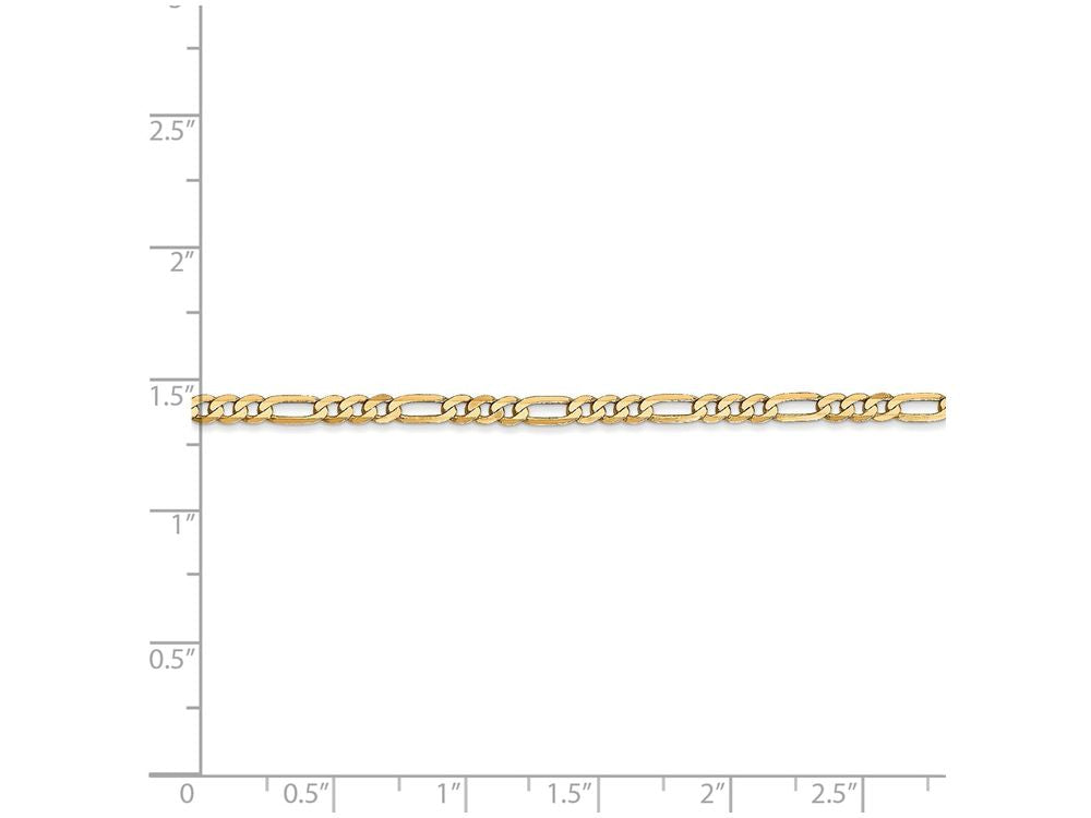 FJC Finejewelers 16 Inch 14k Yellow Gold 2.75mm Flat Figaro Chain Necklace