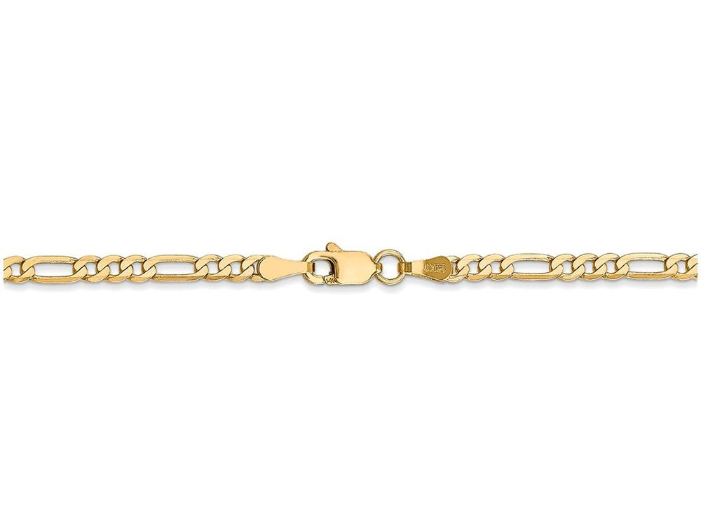 FJC Finejewelers 22 Inch 14k Yellow Gold 2.75mm Flat Figaro Chain Necklace