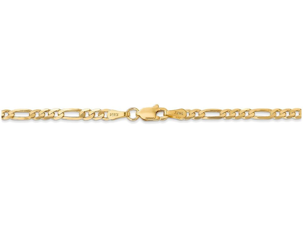 FJC Finejewelers 30 Inch 14k Yellow Gold 3.25mm Flat Figaro Chain Necklace