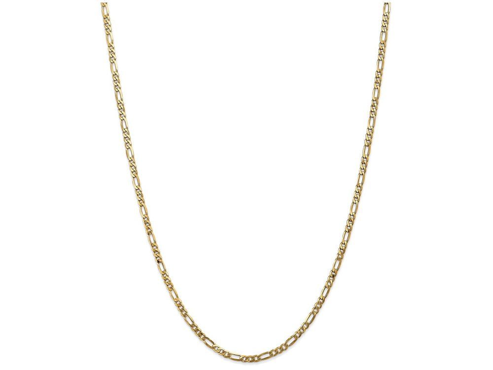 FJC Finejewelers 30 Inch 14k Yellow Gold 3.25mm Flat Figaro Chain Necklace