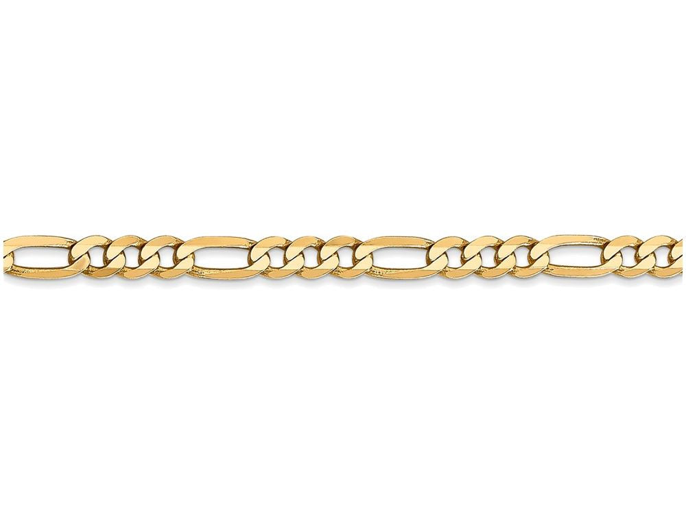 FJC Finejewelers 30 Inch 14k Yellow Gold 4mm Flat Figaro Chain Necklace