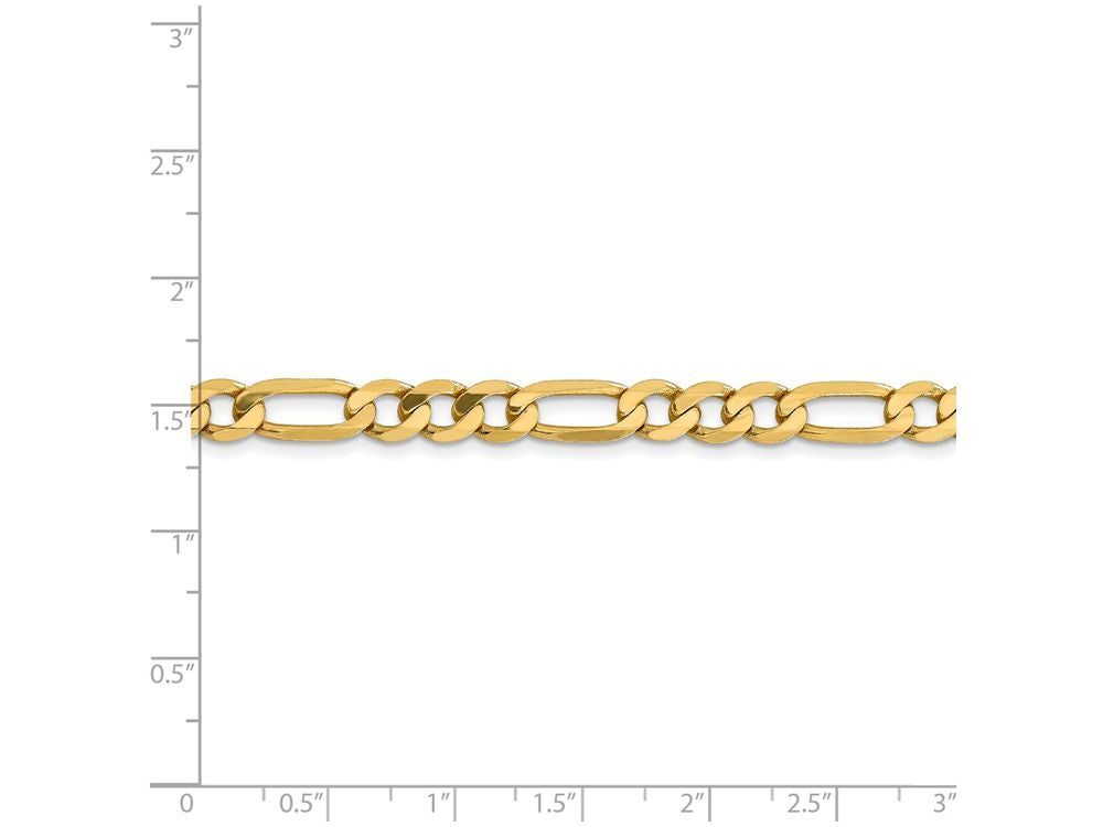 FJC Finejewelers 18 Inch 14k Yellow Gold 6.25mm Flat Figaro Chain Necklace