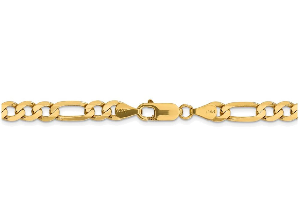 FJC Finejewelers 18 Inch 14k Yellow Gold 6.25mm Flat Figaro Chain Necklace