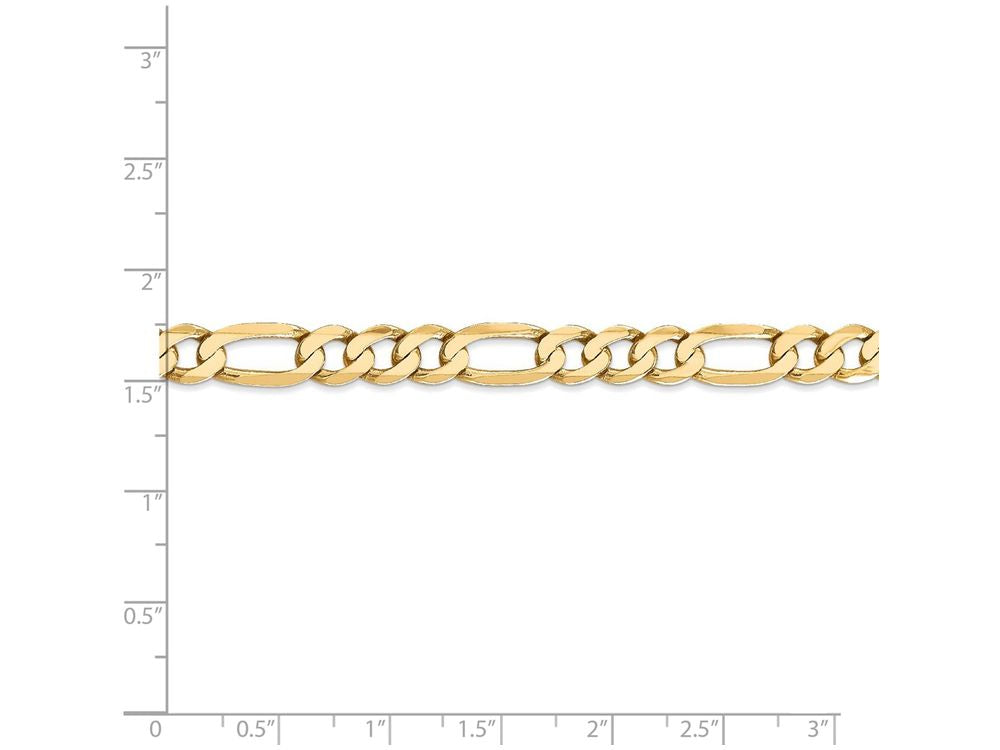 FJC Finejewelers 18 Inch 14k Yellow Gold 7mm Flat Figaro Chain Necklace