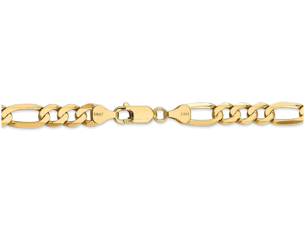 FJC Finejewelers 18 Inch 14k Yellow Gold 7mm Flat Figaro Chain Necklace