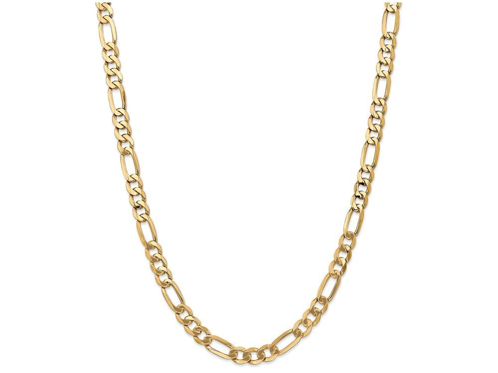 FJC Finejewelers 20 Inch 14k 7mm Flat Figaro Chain Necklace