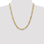 FJC Finejewelers 22 Inch 14k 7mm Flat Figaro Chain Necklace