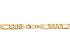 FJC Finejewelers 7 Inch 14k Yellow Gold 7mm Flat Figaro Chain Bracelet