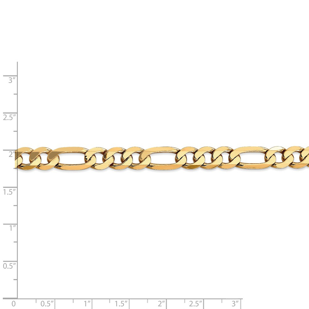 FJC Finejewelers 20 Inch 14k 7.5mm Flat Figaro Chain Necklace