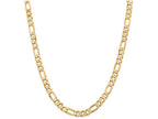 FJC Finejewelers 24 Inch 14k 7.5mm Flat Figaro Chain Necklace