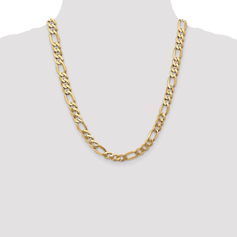 FJC Finejewelers 22 Inch 14k 8.75mm Flat Figaro Chain Necklace