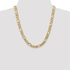 FJC Finejewelers 22 Inch 14k 8.75mm Flat Figaro Chain Necklace