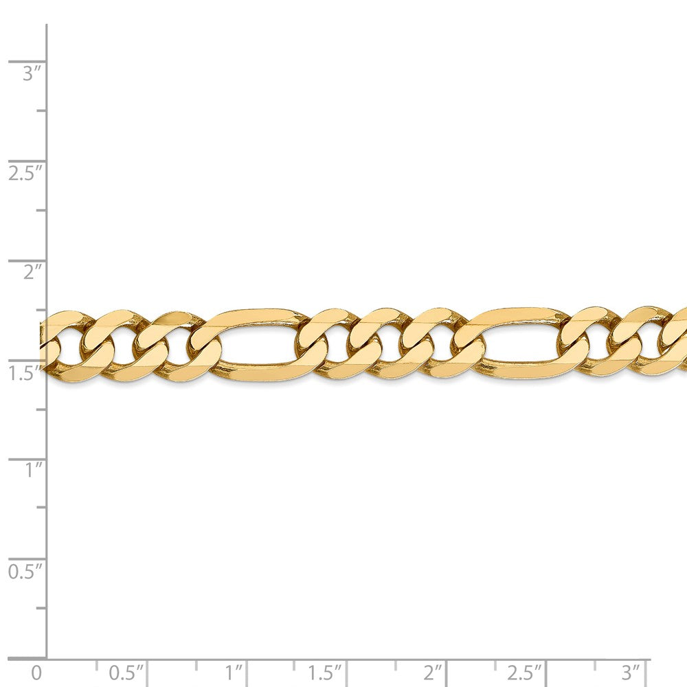 FJC Finejewelers 22 Inch 14k 8.75mm Flat Figaro Chain Necklace
