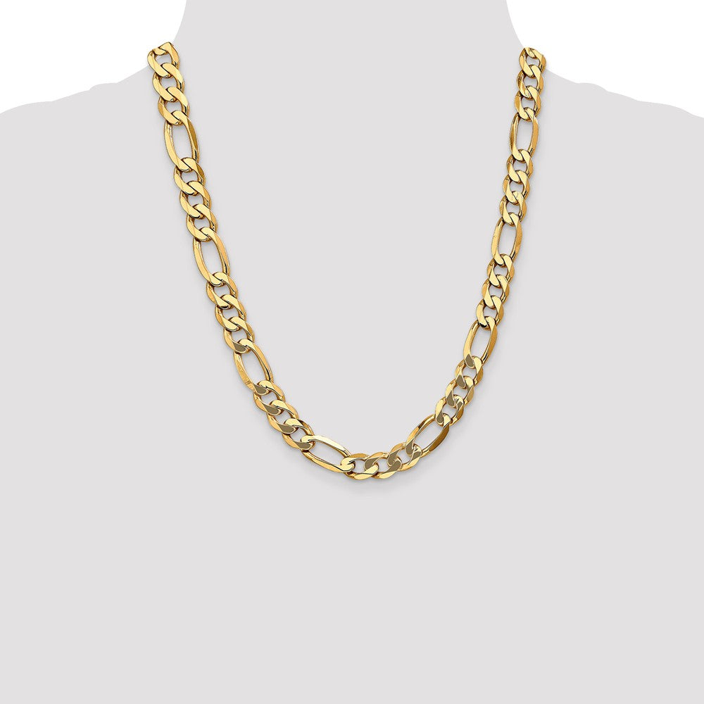 FJC Finejewelers 22 Inch 14k 10mm Flat Figaro Chain Necklace