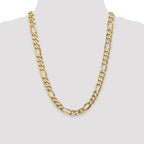 FJC Finejewelers 24 Inch 14k 10mm Flat Figaro Chain Necklace