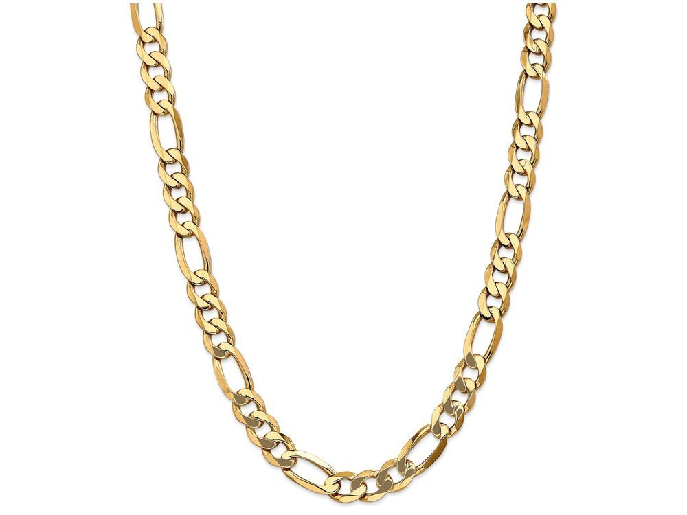 FJC Finejewelers 24 Inch 14k 10mm Flat Figaro Chain Necklace