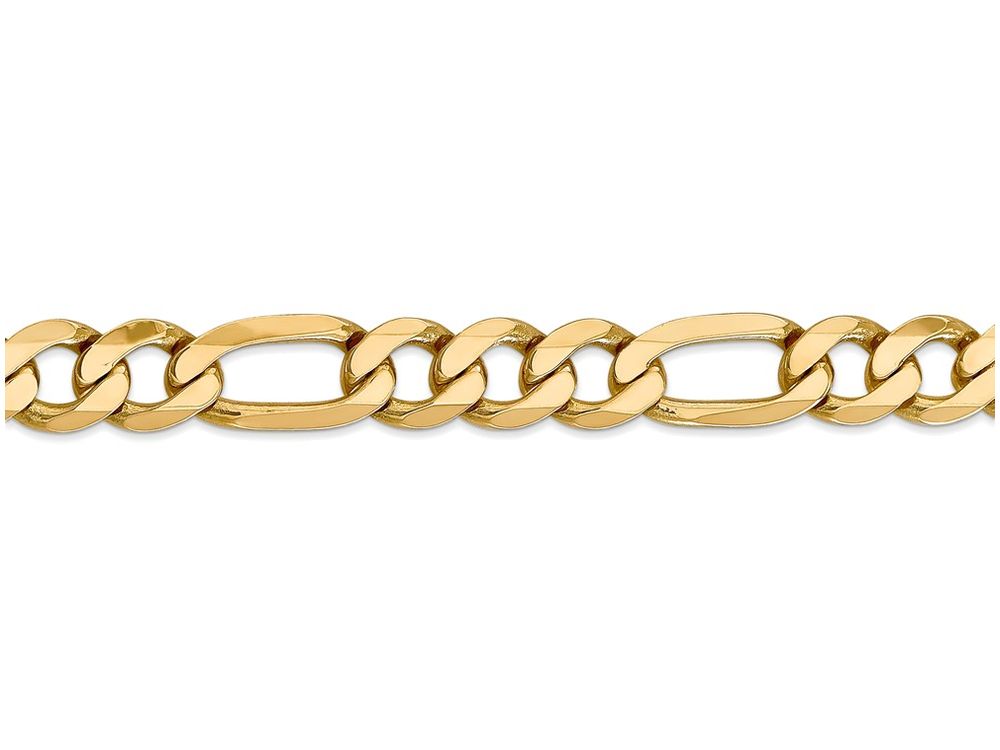 FJC Finejewelers 8 Inch 14k Yellow Gold 10mm Flat Figaro Chain Bracelet