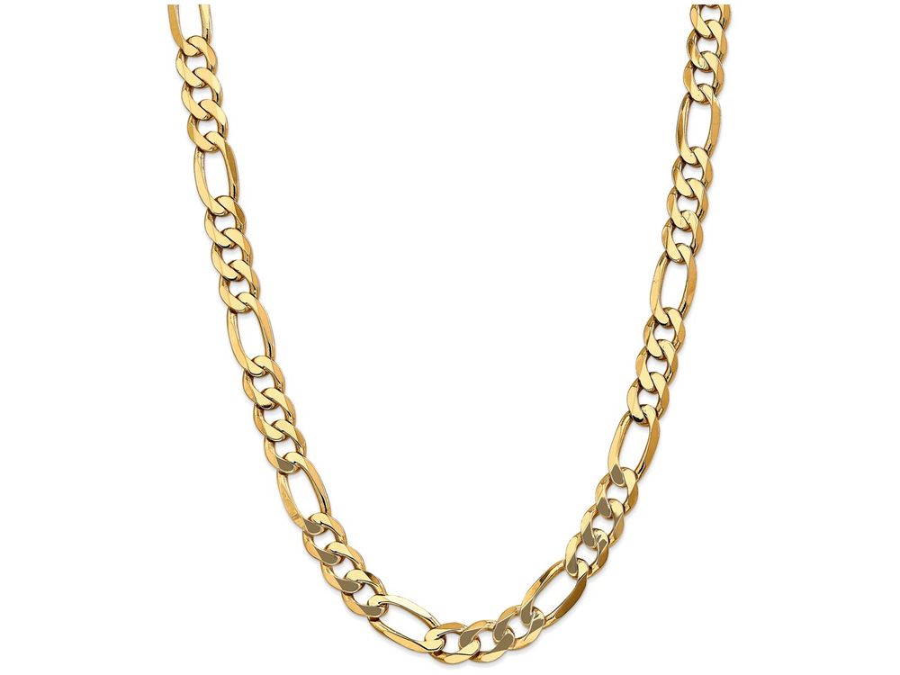 FJC Finejewelers 8 Inch 14k Yellow Gold 10mm Flat Figaro Chain Bracelet