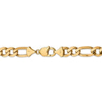 FJC Finejewelers 9 Inch 14k 10mm Flat Figaro Chain Ankle Bracelet (Smaller Ankles)