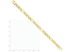 FJC Finejewelers 7.25 Inch 14k Yellow Gold 6.5mm Solid Hand-polished 3 and 1 Flat Anchor Chain Bracelet