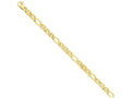 FJC Finejewelers 7.25 Inch 14k Yellow Gold 6.5mm Solid Hand-polished 3 and 1 Flat Anchor Chain Bracelet
