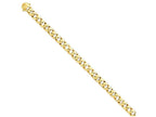 FJC Finejewelers 9 Inch 14k 7.75mm Solid Hand-polished Curb Link Chain Ankle Bracelet (Smaller Ankles)
