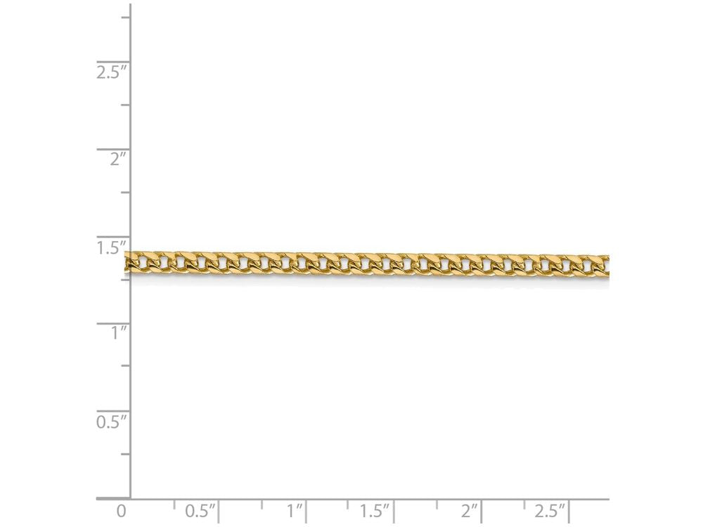 FJC Finejewelers 8 Inch 14k Yellow Gold 3mm Franco Chain Bracelet