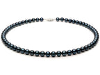 Finejewelers 18 Inch Black Fresh Water Cultured Pearl (dyed) Necklace 7.5-8 mm each