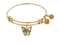 Angelica Collection Antique Yellow Smooth Finish Brass grand Daughter Expandable Bangle