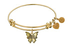 Angelica Collection Antique Yellow Smooth Finish Brass grand Daughter Expandable Bangle