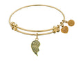 Angelica Collection  Brass Right-half Heart best Friends Forever Expandable Bangle