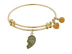 Angelica Collection Antique Left-half Heart Best Friends Forever bff Expandable Bangle
