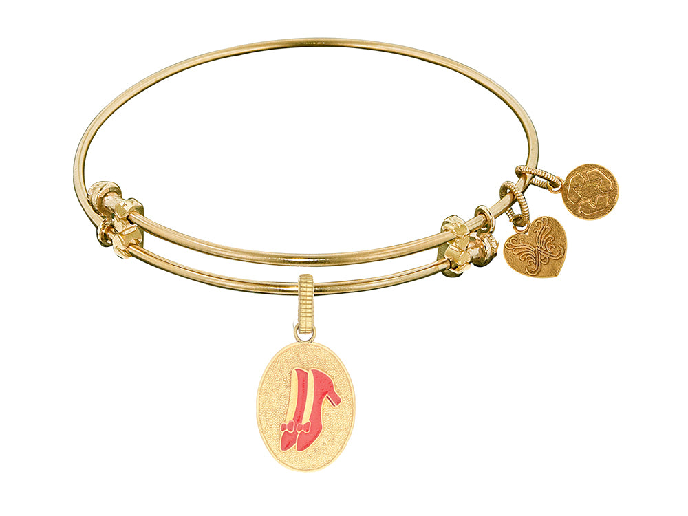 Angelica Collection Red Slipper Expandable Bangle