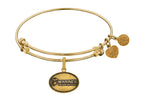 Angelica Collection Brass with Yellow Finish U.S. Marines The Few. The Proud. Expandable Bangle