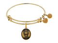 Angelica Collection Brass with Yellow Finish Aim High Daughter U.S. Air Force Expandable Bangle