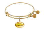 Angelica Collection Brass with Yellow Finish Friends Phoebe's Taxi Expandable Bangle