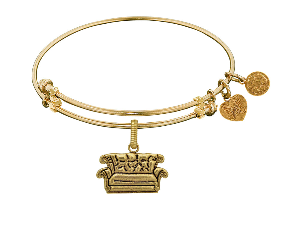 Angelica Collection Brass with Yellow Finish Friends Central Perk Couch Expandable Bangle