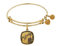 Angelica Collection Brass with Yellow Finish U.S. Army Silhouette Expandable Bangle