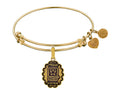 Angelica Collection Brass with Yellow Finish Proud Sister U.S. Army Expandable Bangle