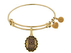 Angelica Collection Brass with Yellow Finish Proud Sister U.S. Army Expandable Bangle
