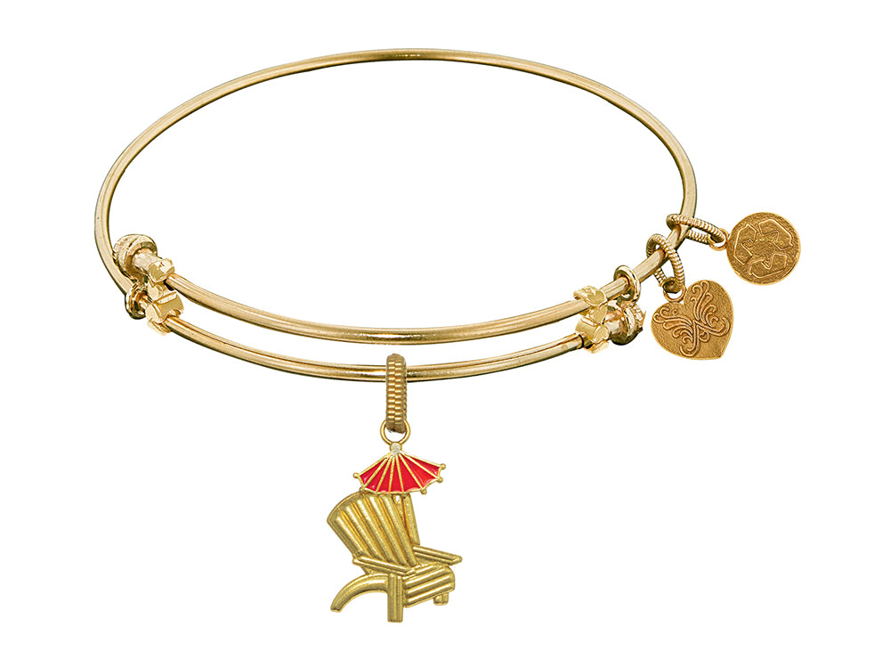 Brass With Yellow Finish Enamel Beach Chair Charm For Angelica Collection Bangle