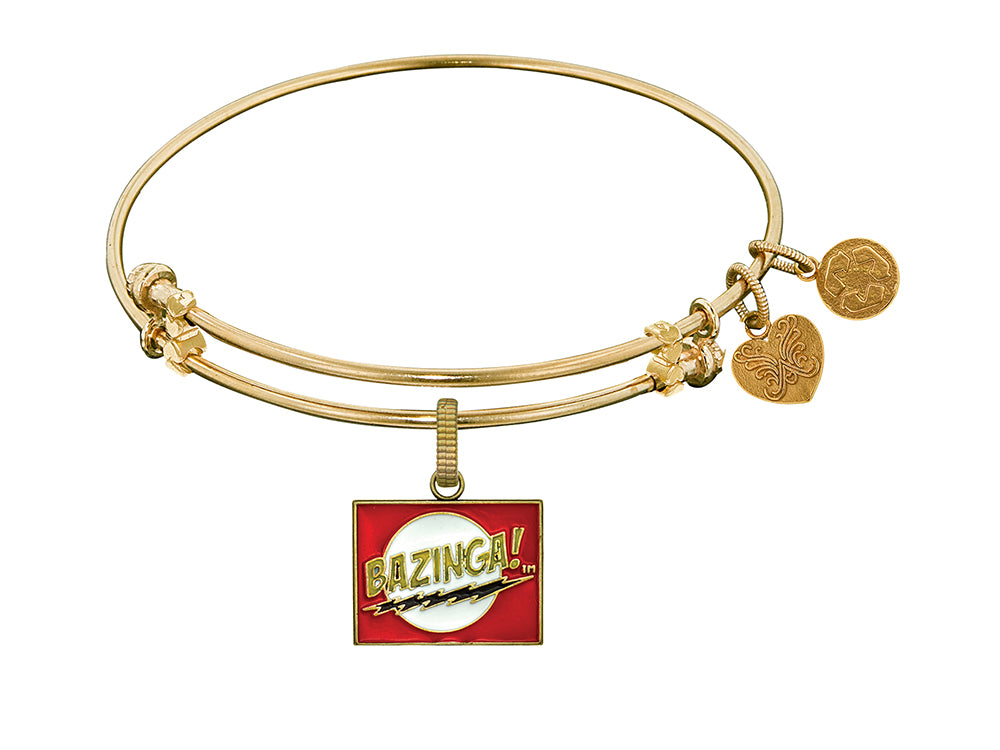 Brass With Yellow Finish  Bazinga Charm For Angelica Collection Bangle