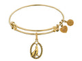Brass With Yellow Seal Charm For Angelica Collection Bangle
