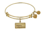 Brass Yellow Seinfeld Happy Festivus Charm For Angelica Collection Bangle
