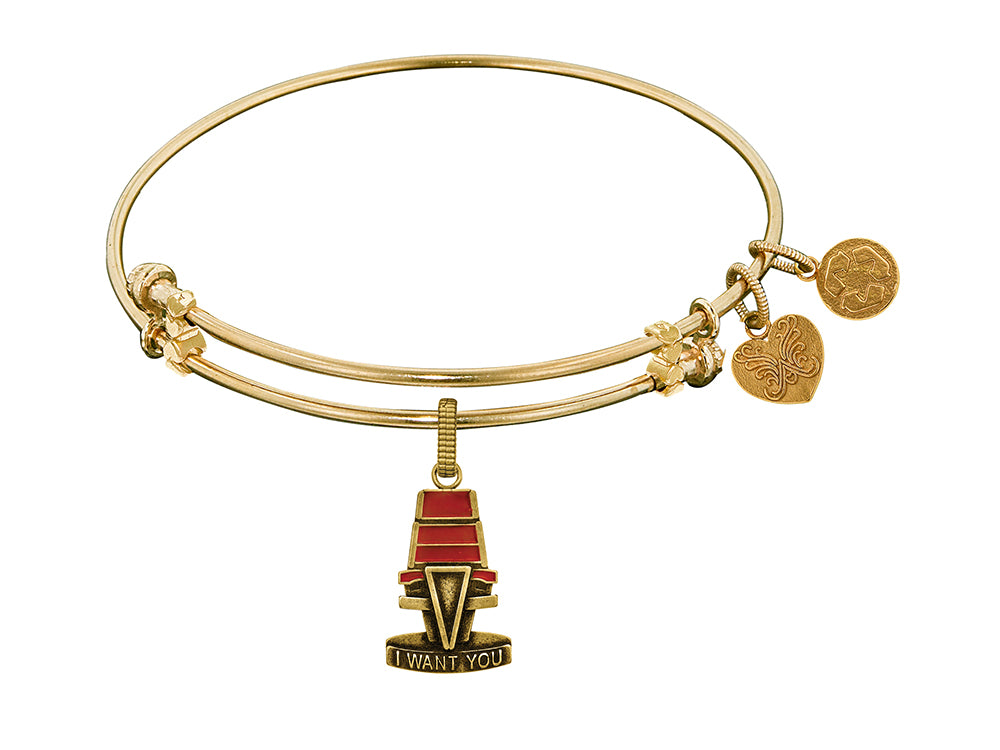 Brass Yellow The Voice Chair Charm For Angelica Collection Bangle