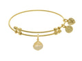 Brass With Yellow Shell Charm On Yellow Angelica Collection B Angle