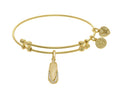Brass With Yellow Finish Flip Flop Charm On Yellow Angelica Collection Bangle