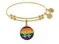 Brass With Yellow Finish Lgbtq Pride Enamel Charm For Angelica Collection Bangle